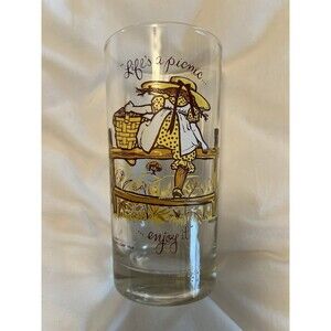 1969 Holly Hobbie American Greetings Drinking Glass Life’s a picnic … enjoy It